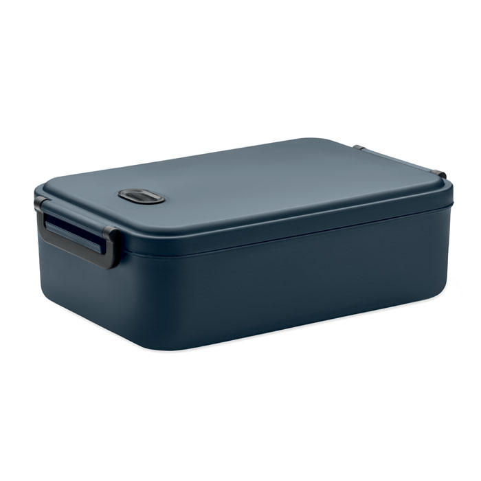 Boîte repas publicitaire PP recyclé 2200 ml Indusmax Bleu marine